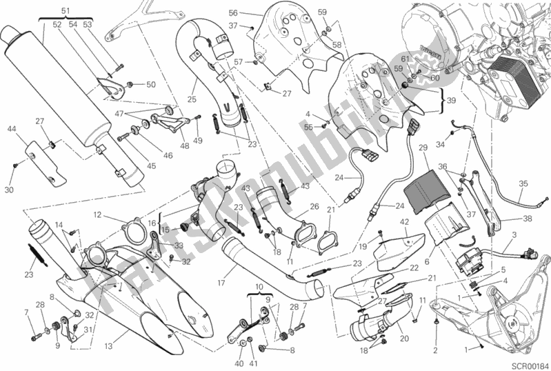 All parts for the Exhaust System (jap) of the Ducati Superbike 1199 Panigale ABS 2013
